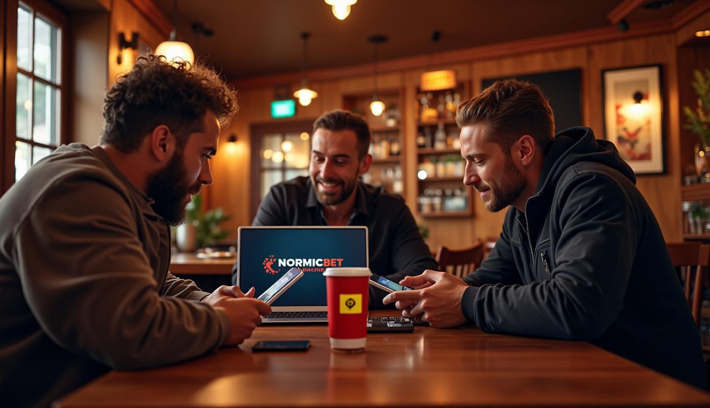 Venner tjekker live odds sammen